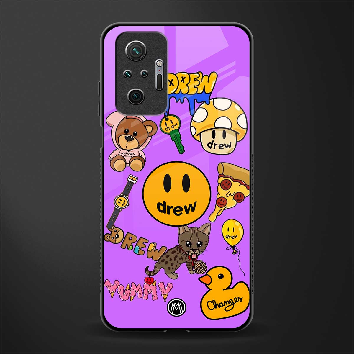 justin bieber glass case for redmi note 10 pro image