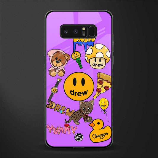 justin bieber glass case for samsung galaxy note 8 image