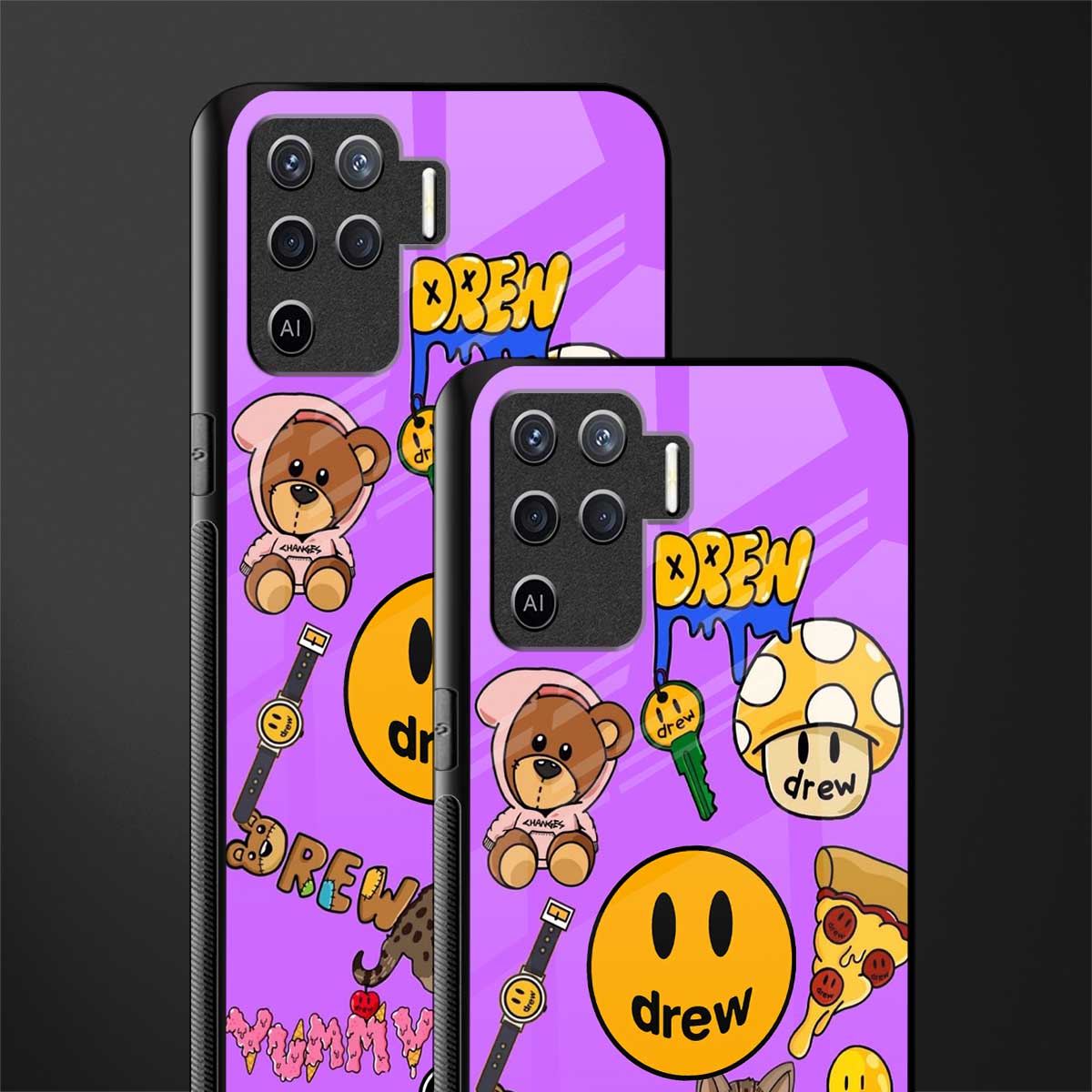 justin bieber glass case for oppo f19 pro image-2