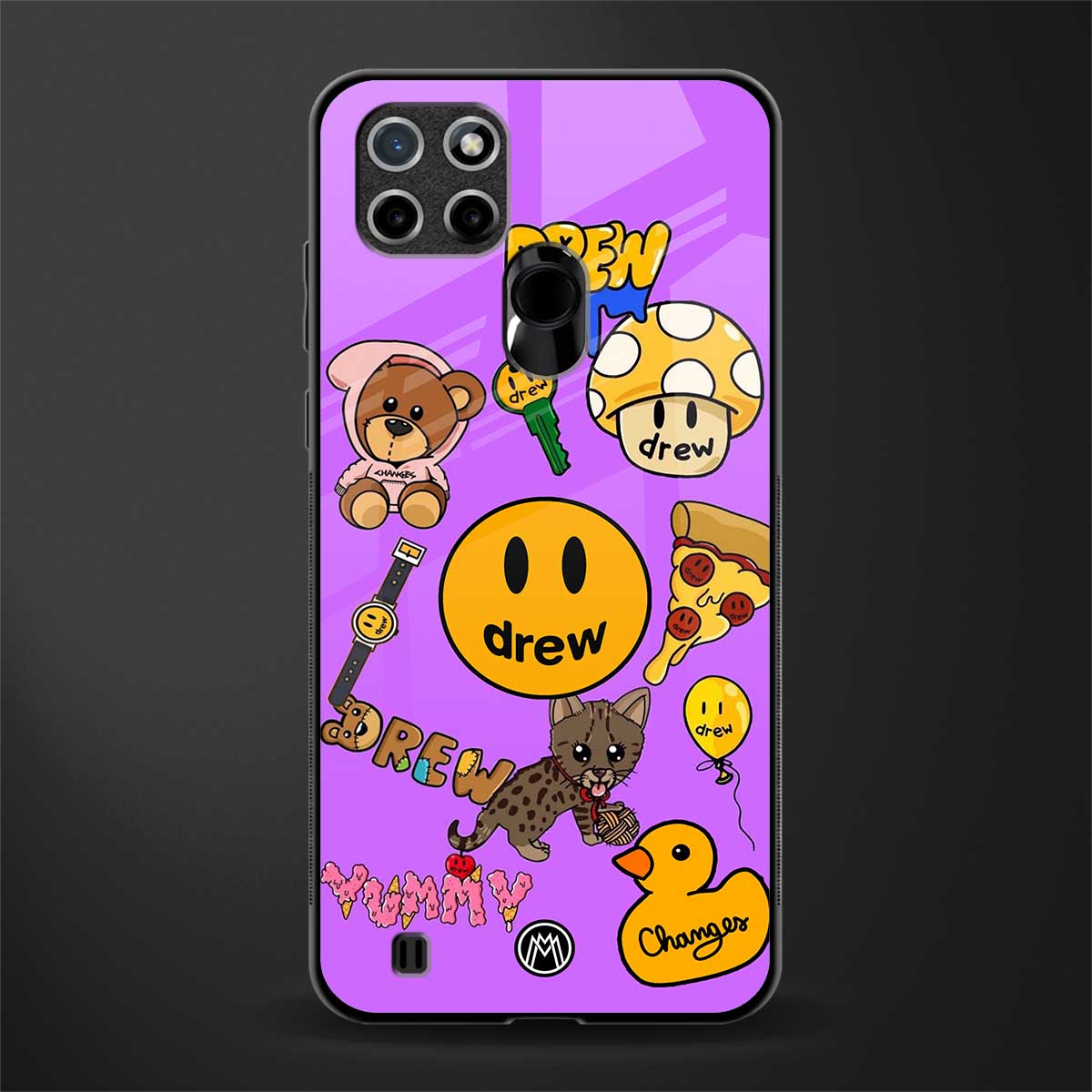 justin bieber glass case for realme c21y image