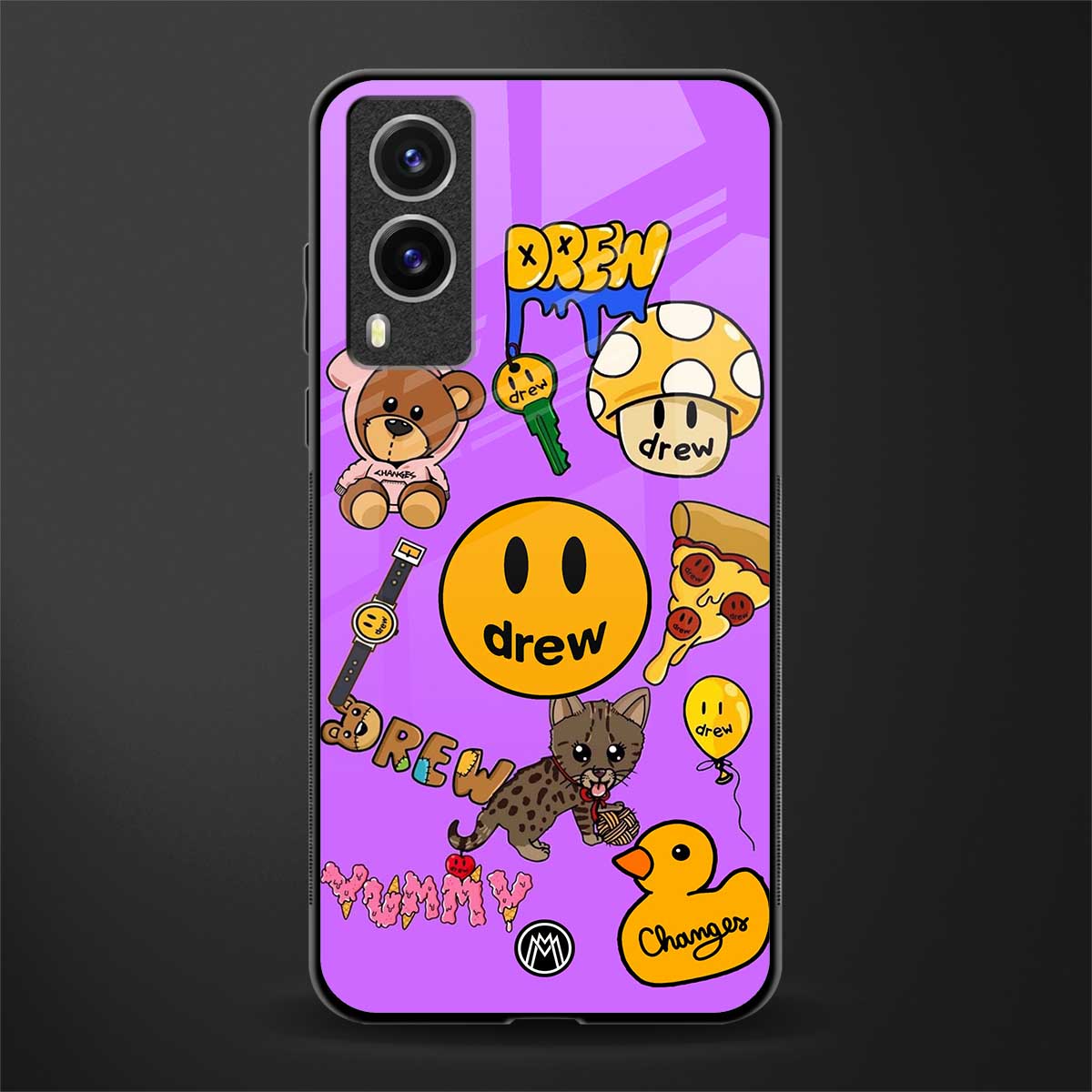 justin bieber glass case for vivo v21e 5g image