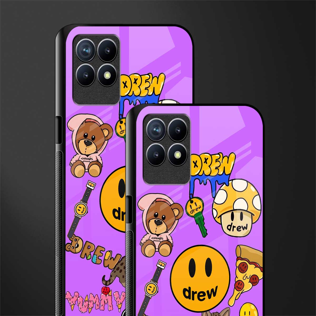 justin bieber glass case for realme 8i image-2