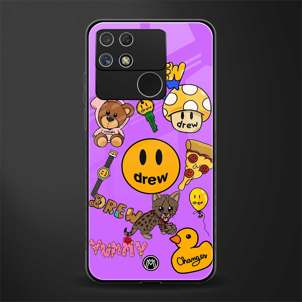 justin bieber back phone cover | glass case for realme narzo 50a