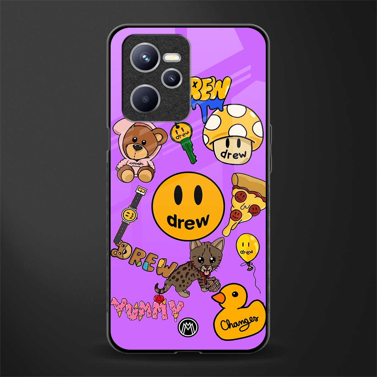 justin bieber glass case for realme c35 image