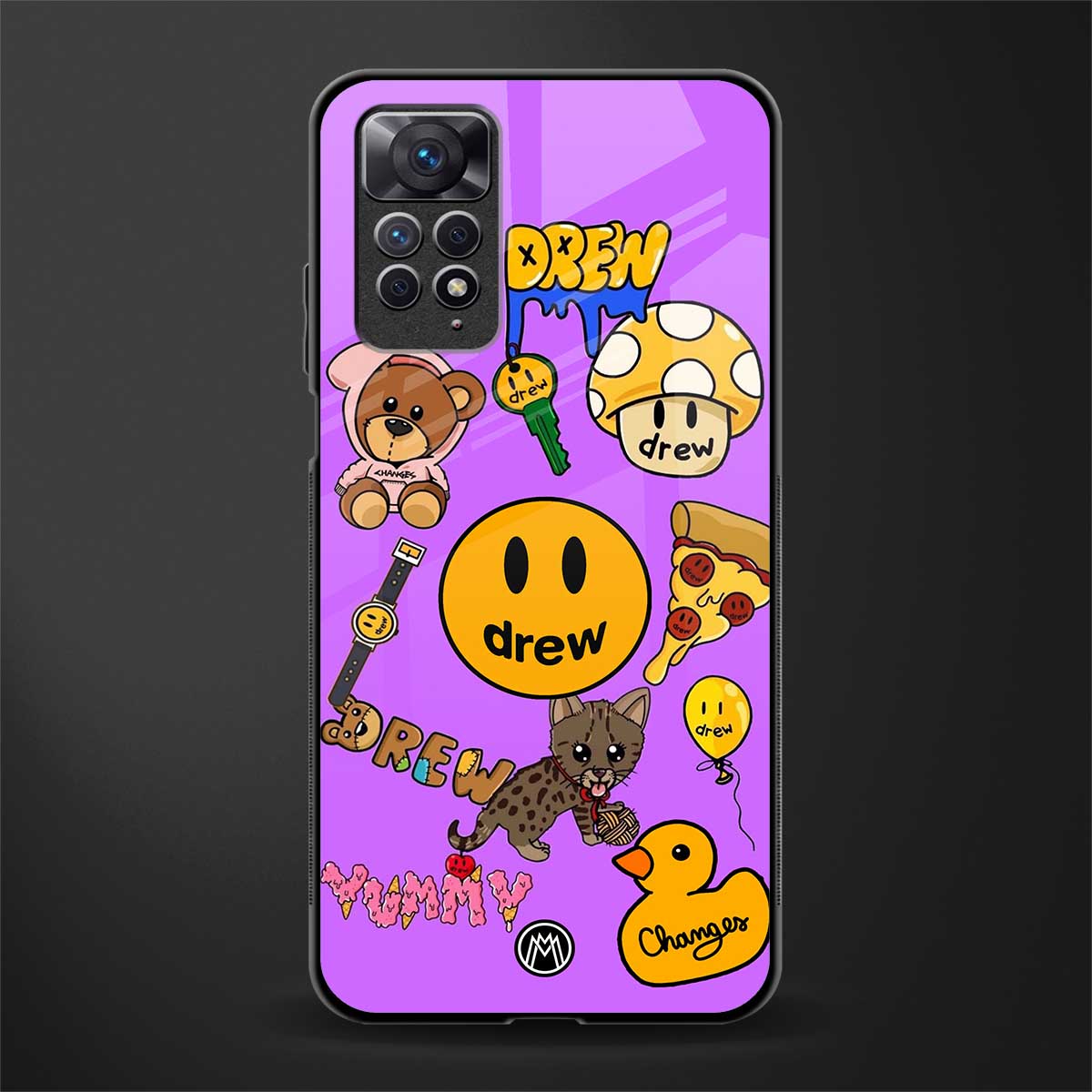 justin bieber back phone cover | glass case for redmi note 11 pro plus 4g/5g