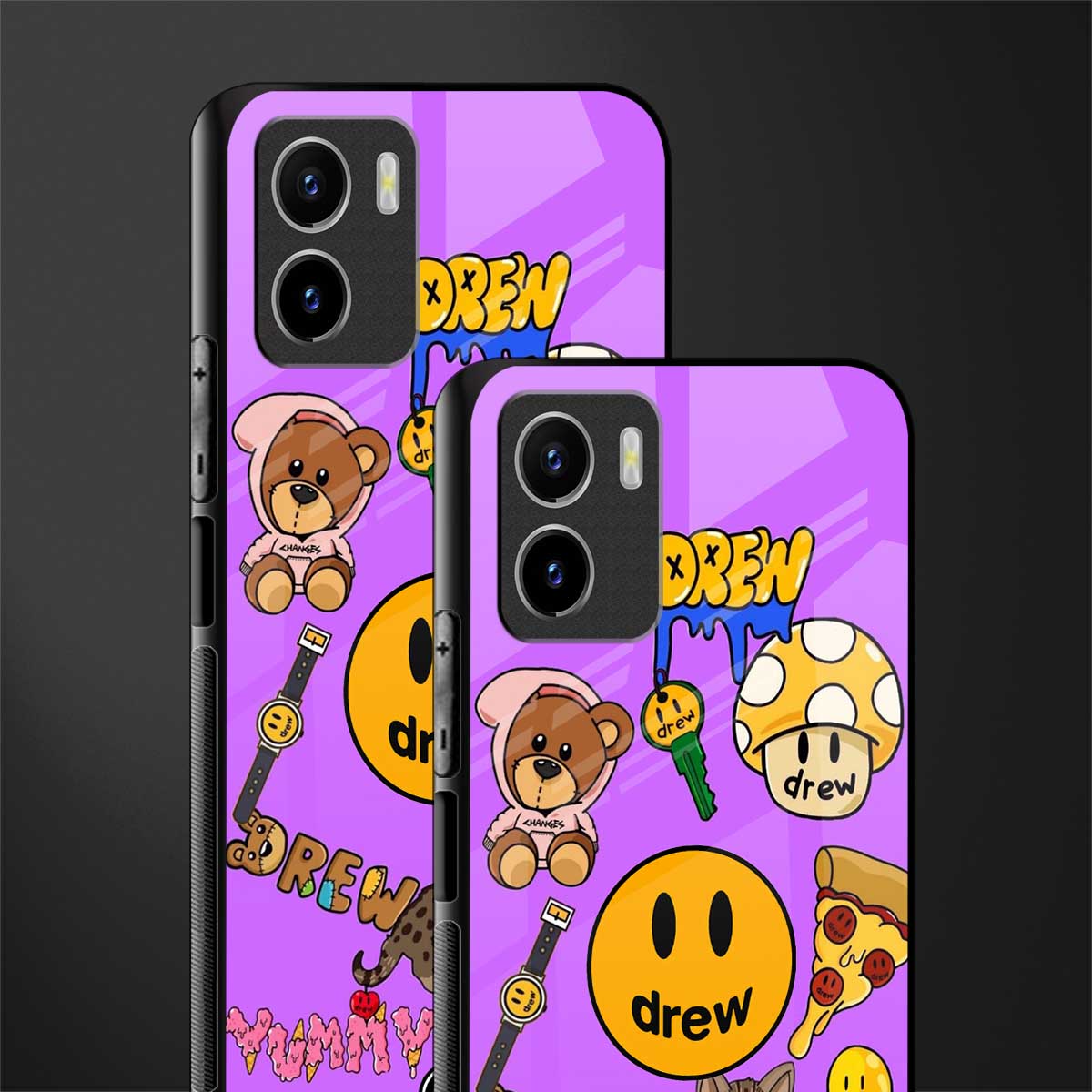 justin bieber glass case for vivo y15s image-2