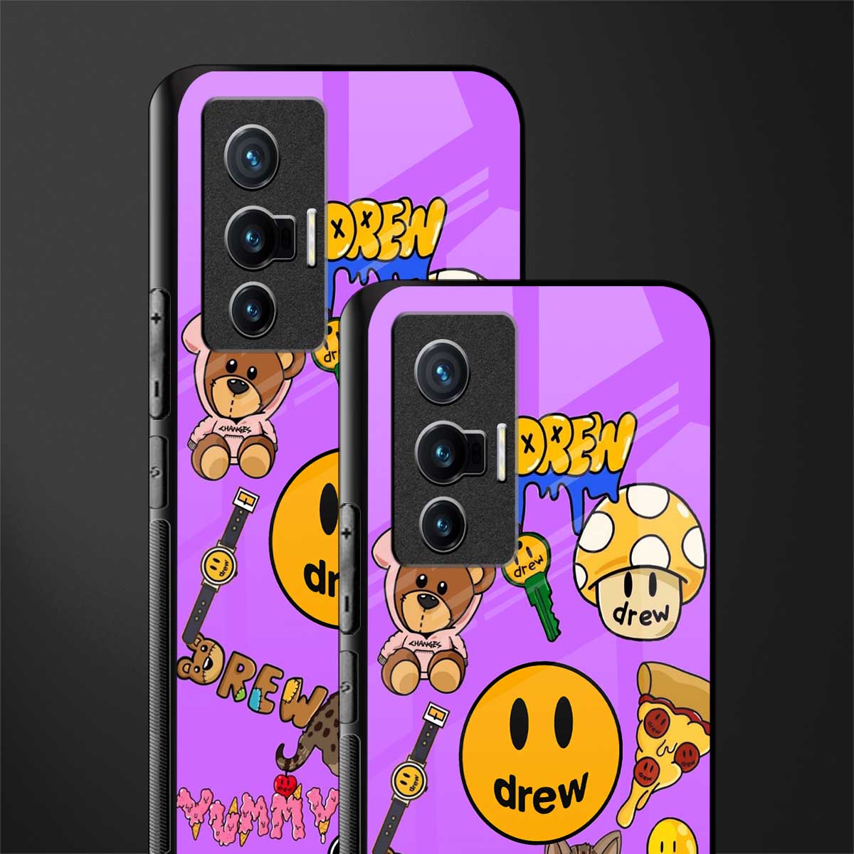 justin bieber glass case for vivo x70 image-2