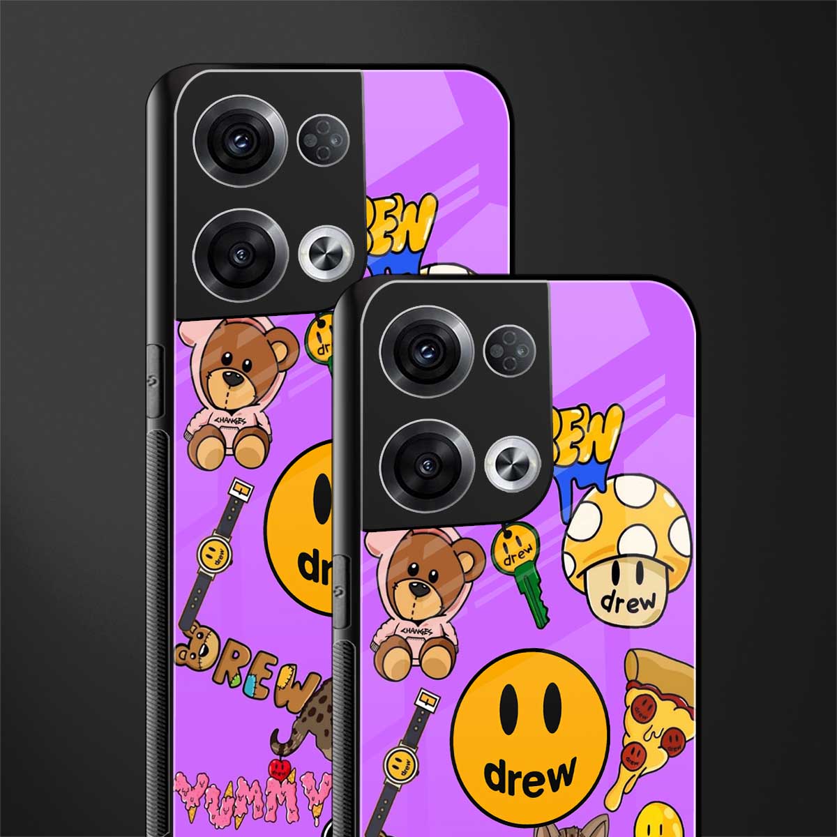 justin bieber back phone cover | glass case for oppo reno 8