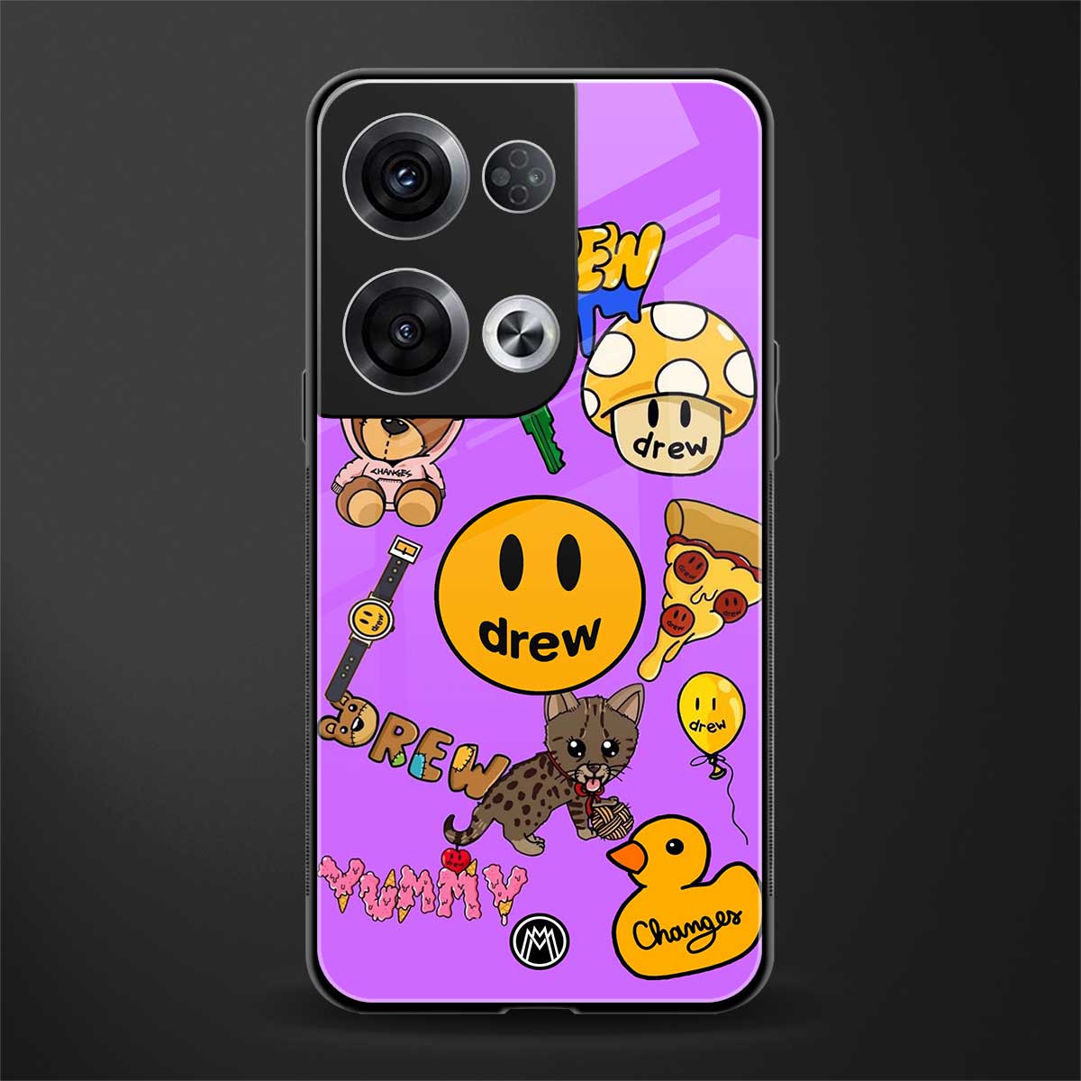 justin bieber back phone cover | glass case for oppo reno 8