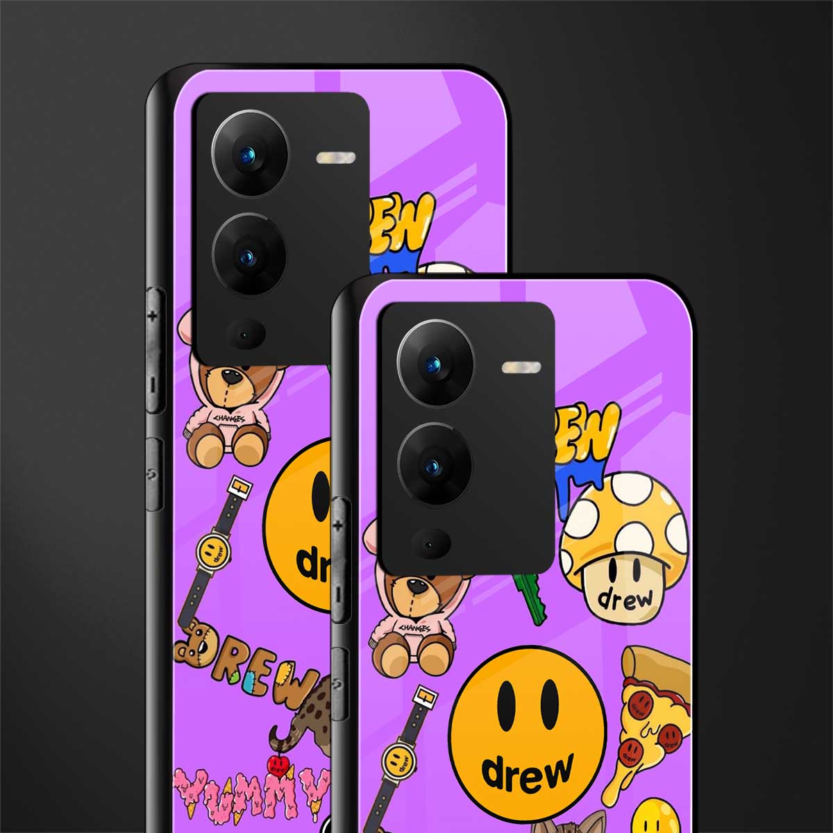 justin bieber back phone cover | glass case for vivo v25 pro 5g