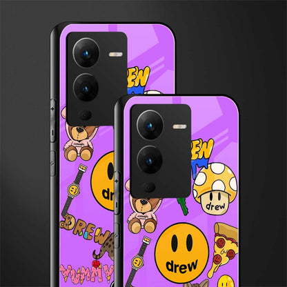 justin bieber back phone cover | glass case for vivo v25 pro 5g