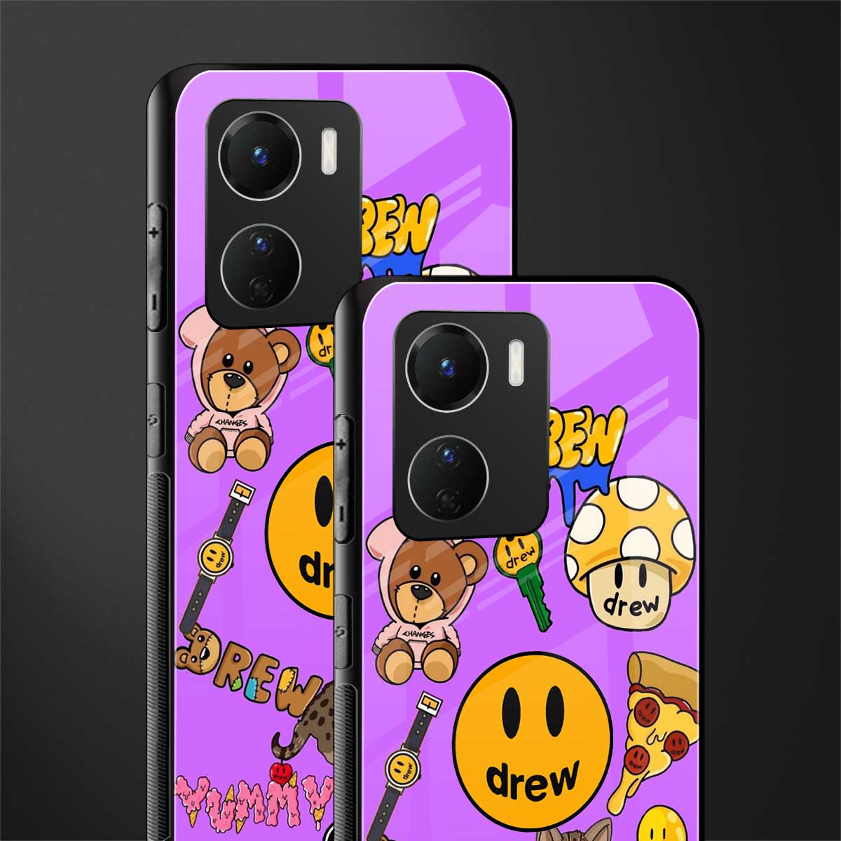 justin bieber back phone cover | glass case for vivo y16