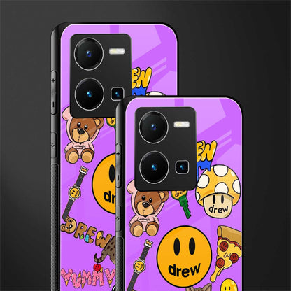 justin bieber back phone cover | glass case for vivo y35 4g