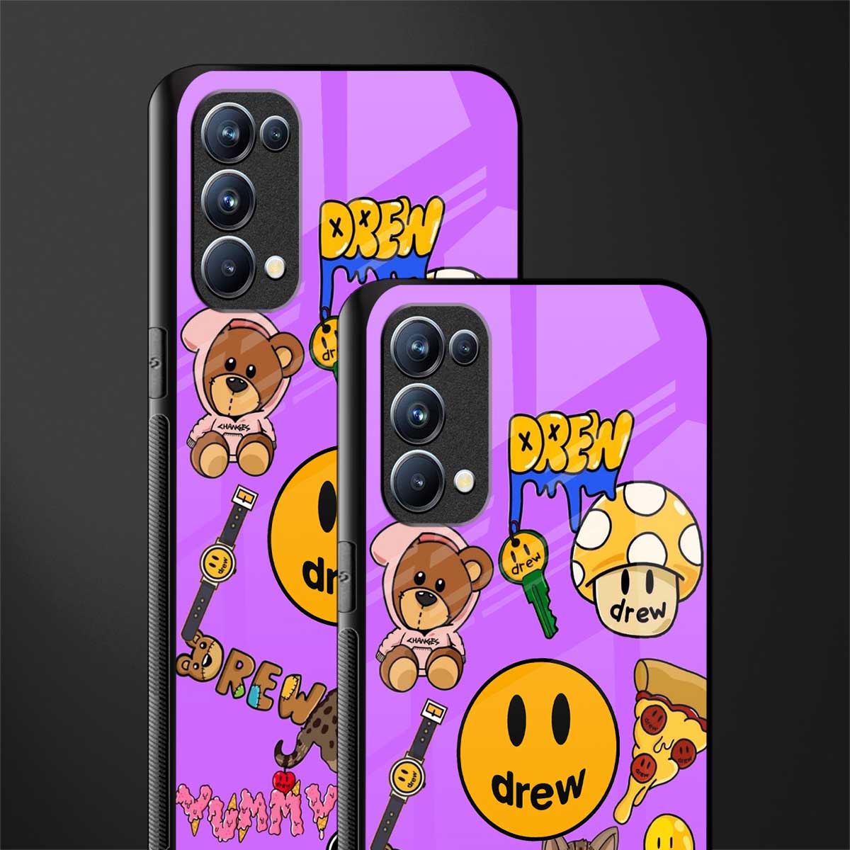 justin bieber back phone cover | glass case for oppo reno 5