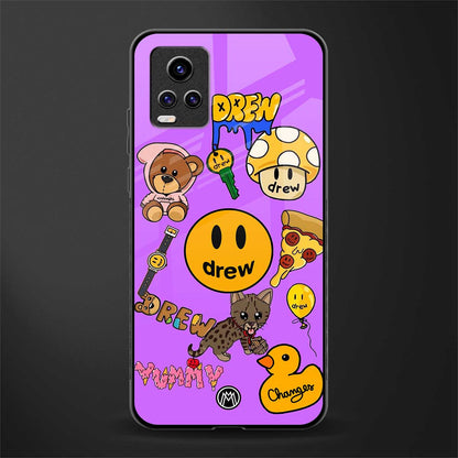 justin bieber back phone cover | glass case for vivo v21e 4g