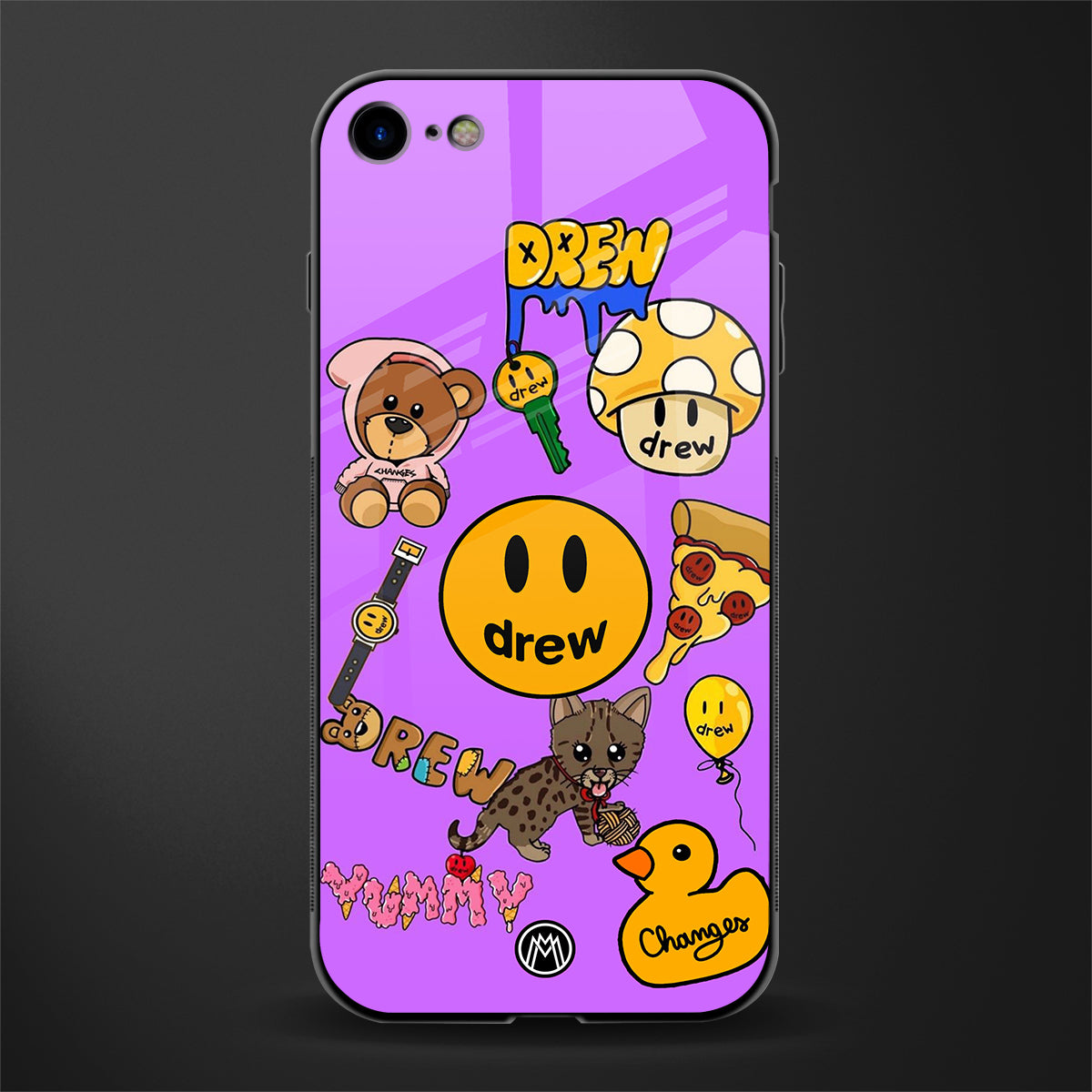 justin bieber glass case for iphone se 2020 image