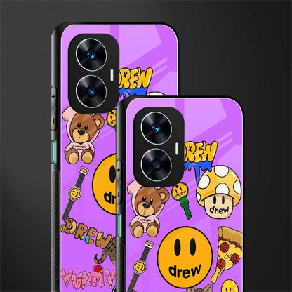 justin bieber back phone cover | glass case for realme c55