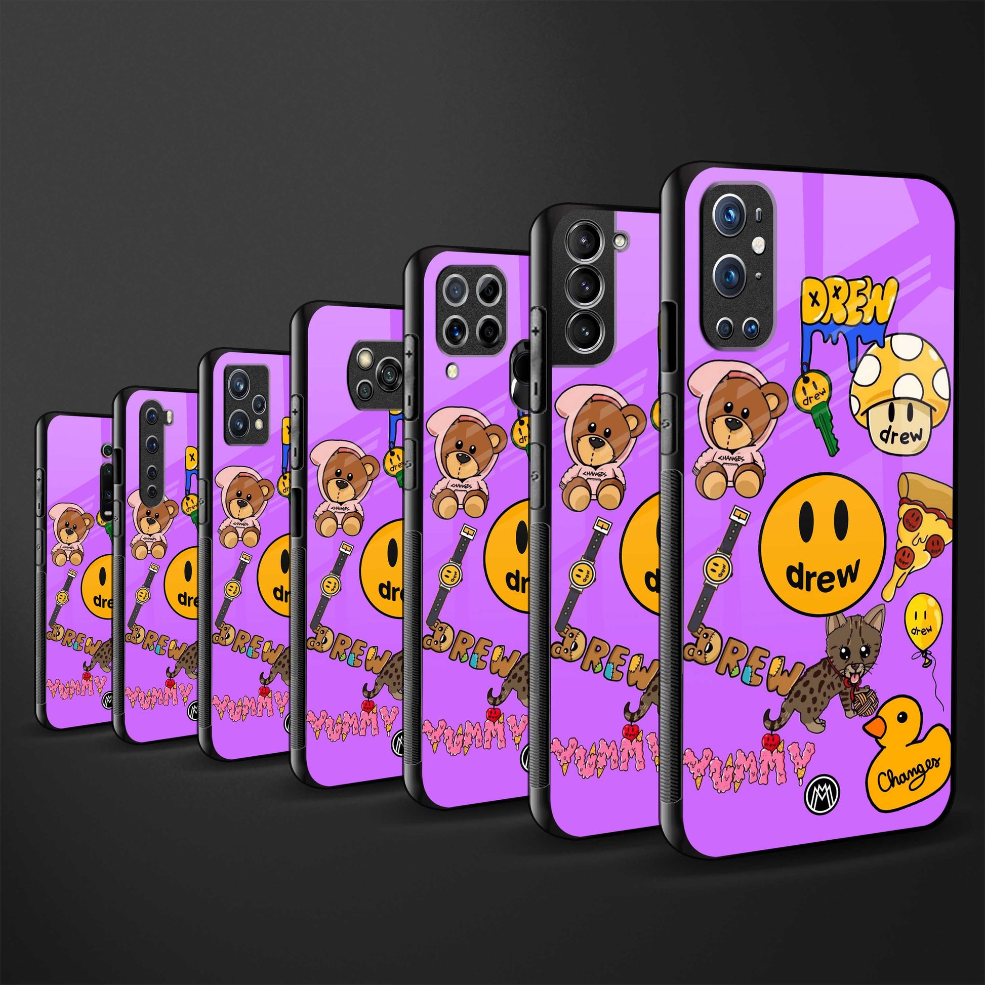 justin bieber glass case for redmi 9i image-3