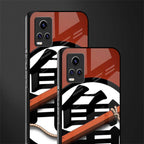kakarot back phone cover | glass case for vivo y73