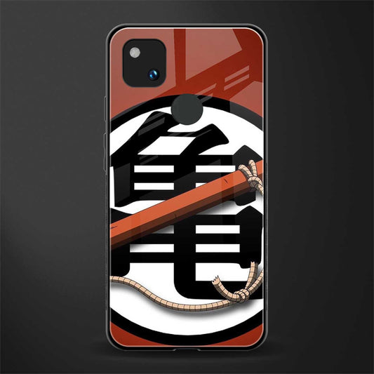 kakarot back phone cover | glass case for google pixel 4a 4g