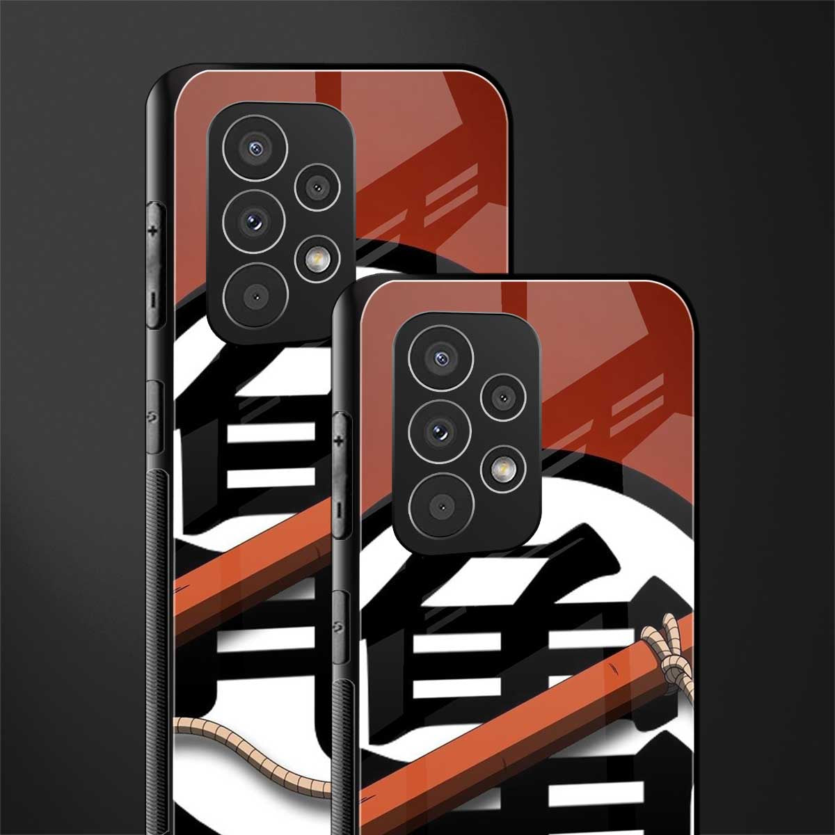 kakarot back phone cover | glass case for samsung galaxy a73 5g