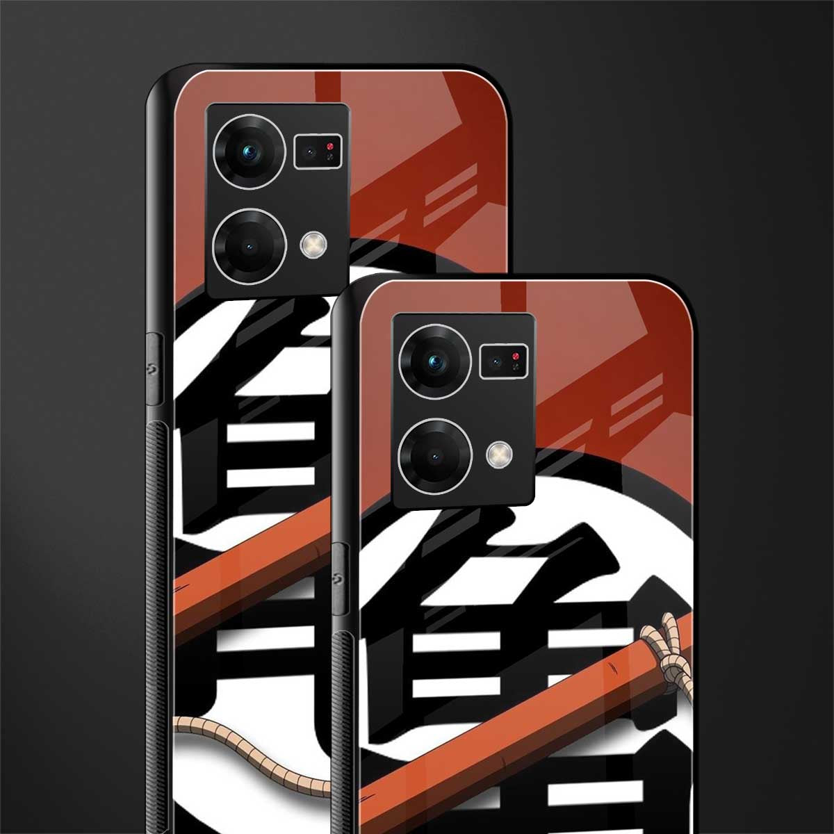 kakarot back phone cover | glass case for oppo f21 pro 4g