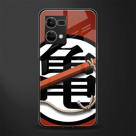 kakarot back phone cover | glass case for oppo f21 pro 4g