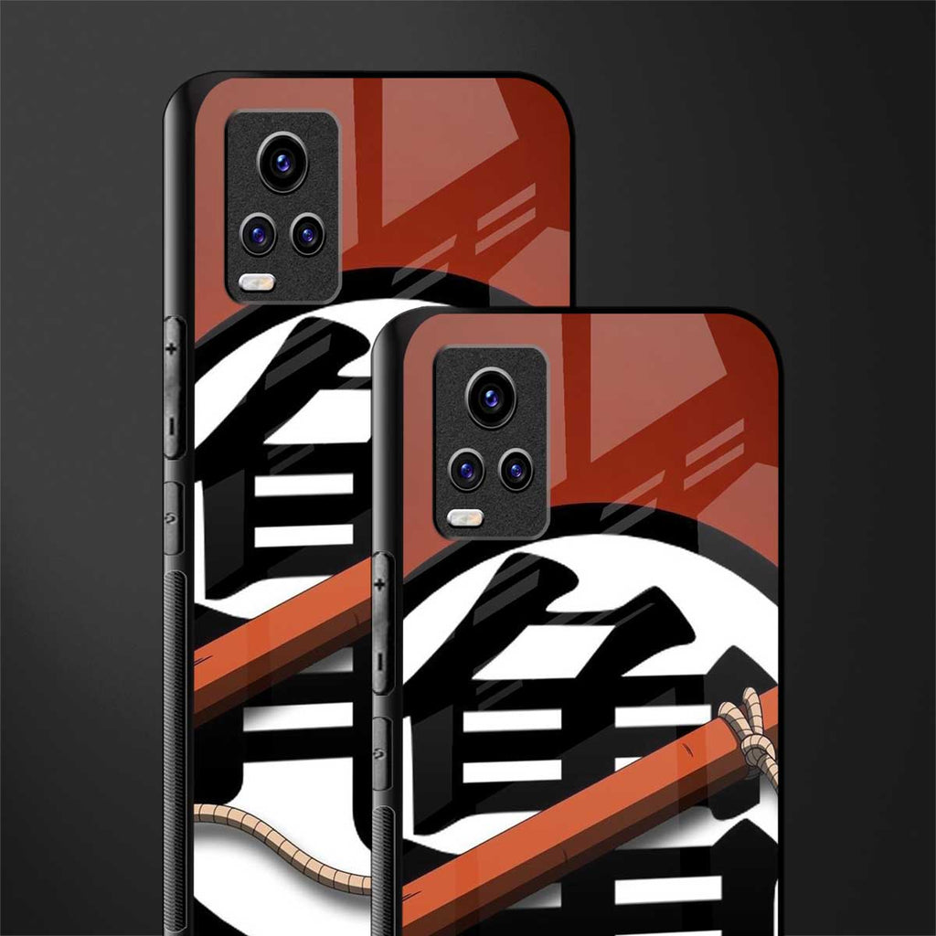 kakarot back phone cover | glass case for vivo v21e 4g