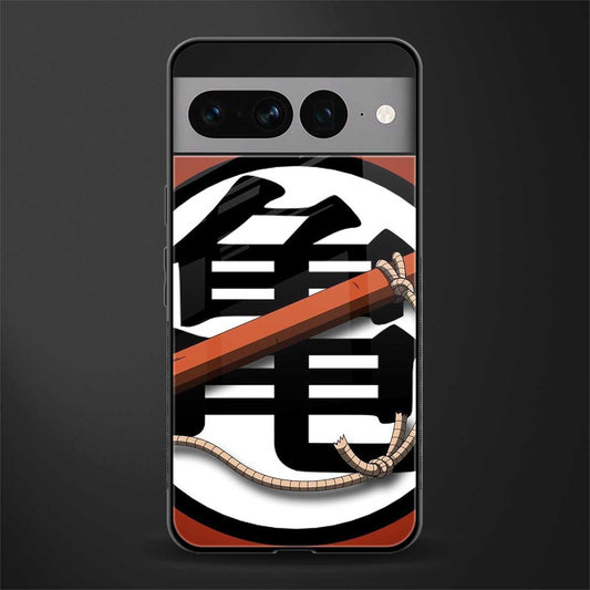kakarot back phone cover | glass case for google pixel 7 pro