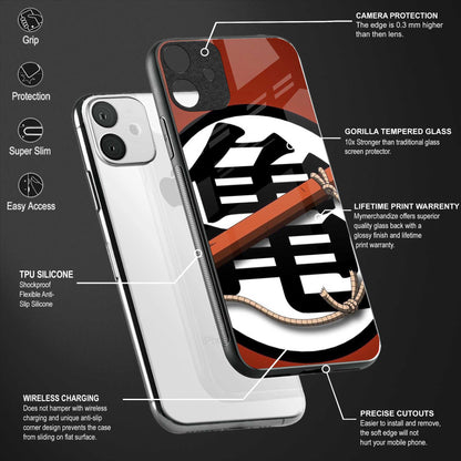 kakarot back phone cover | glass case for vivo y73