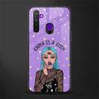 karma is a bitch glass case for realme 5i image