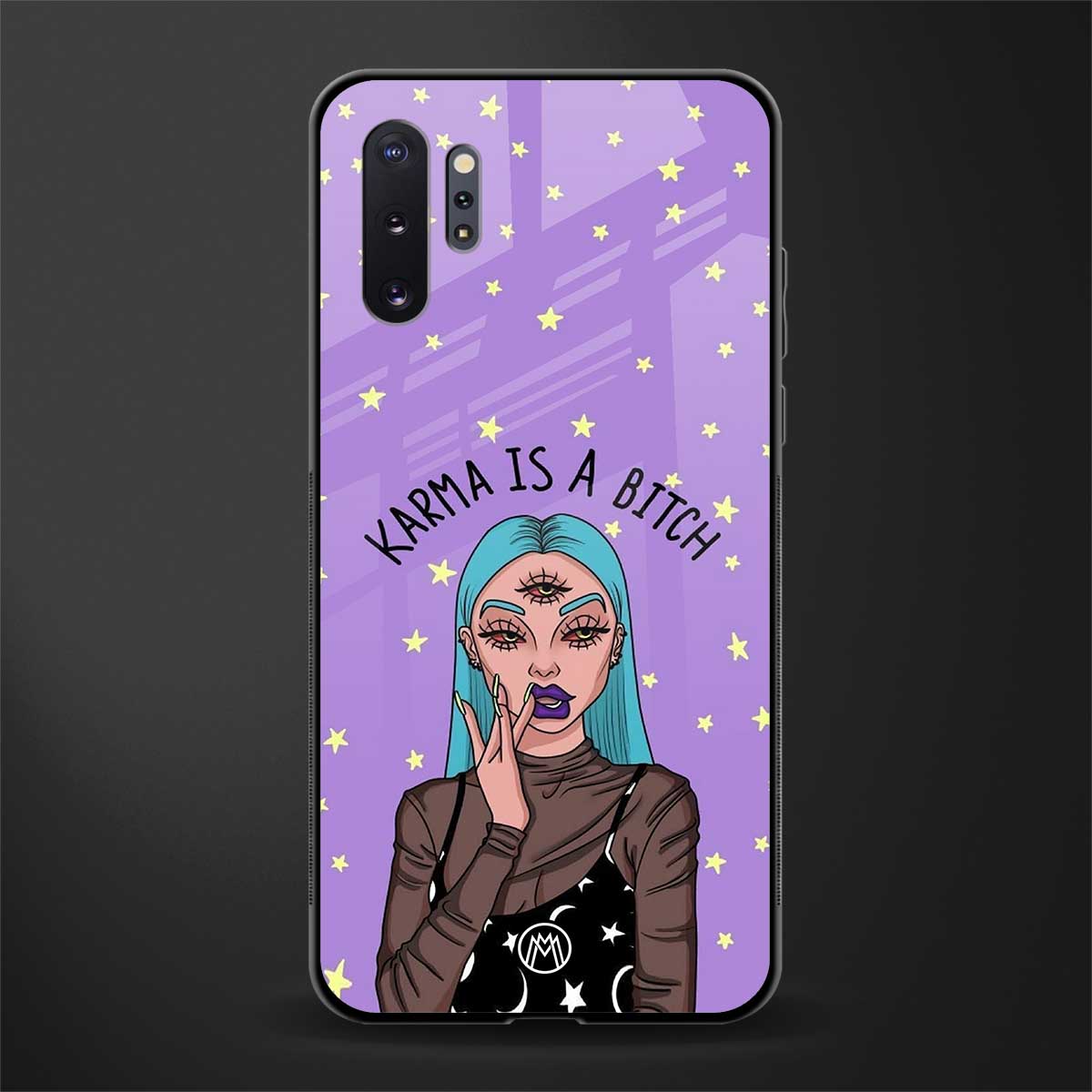 karma is a bitch glass case for samsung galaxy note 10 plus image