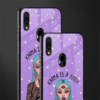 karma is a bitch glass case for redmi y3 image-2