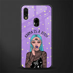 karma is a bitch glass case for redmi y3 image