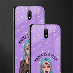 karma is a bitch glass case for redmi 8a image-2