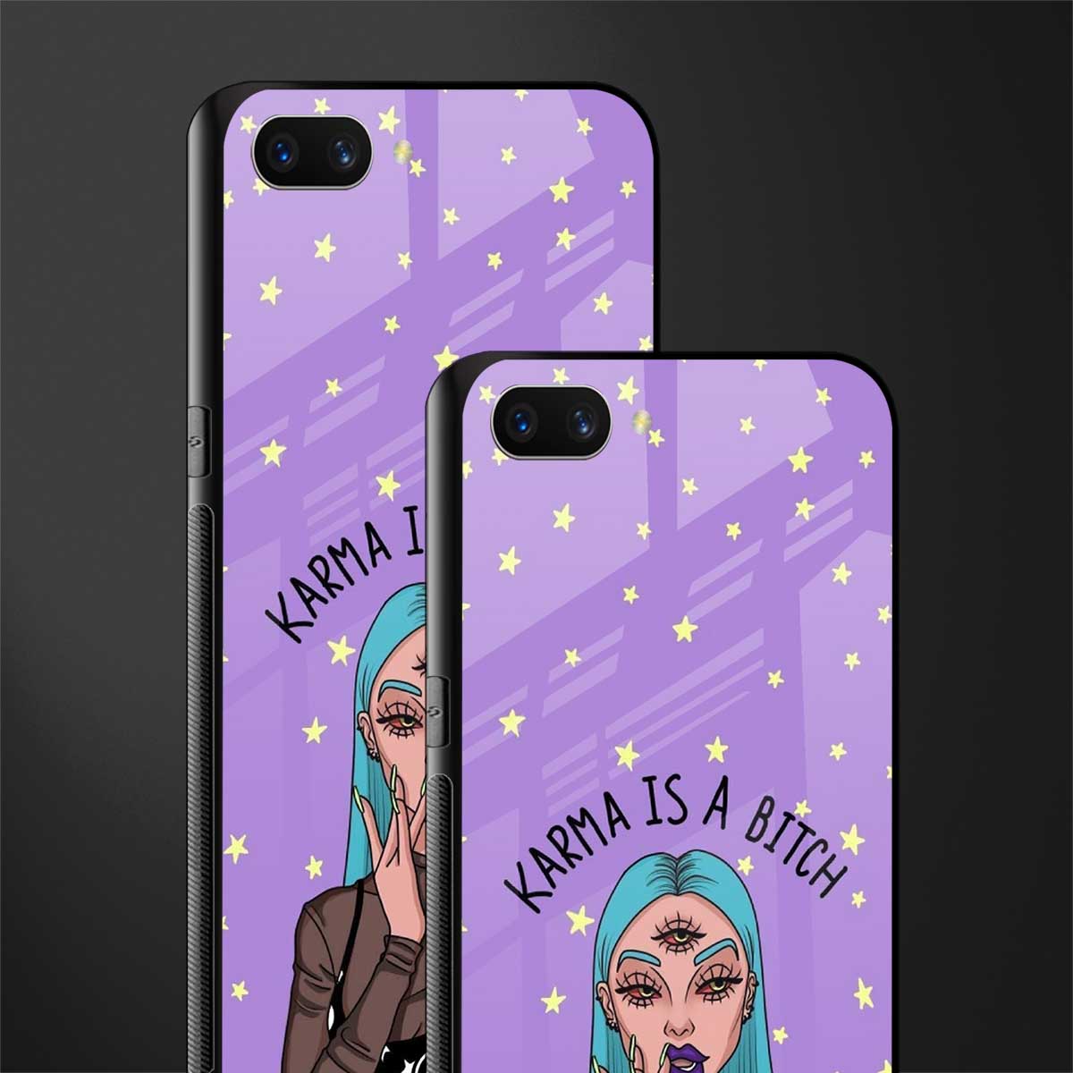 karma is a bitch glass case for realme c1 image-2