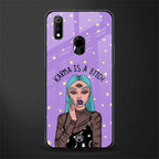 karma is a bitch glass case for realme 3 pro image