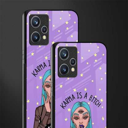 karma is a bitch glass case for realme 9 pro plus 5g image-2