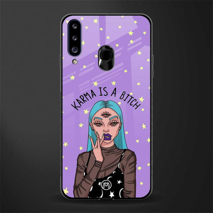karma is a bitch glass case for samsung galaxy a20s image