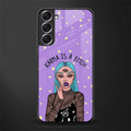 karma is a bitch glass case for samsung galaxy s21 fe 5g image