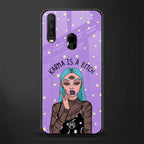 karma is a bitch glass case for vivo y17 image