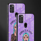 karma is a bitch glass case for samsung galaxy a21s image-2