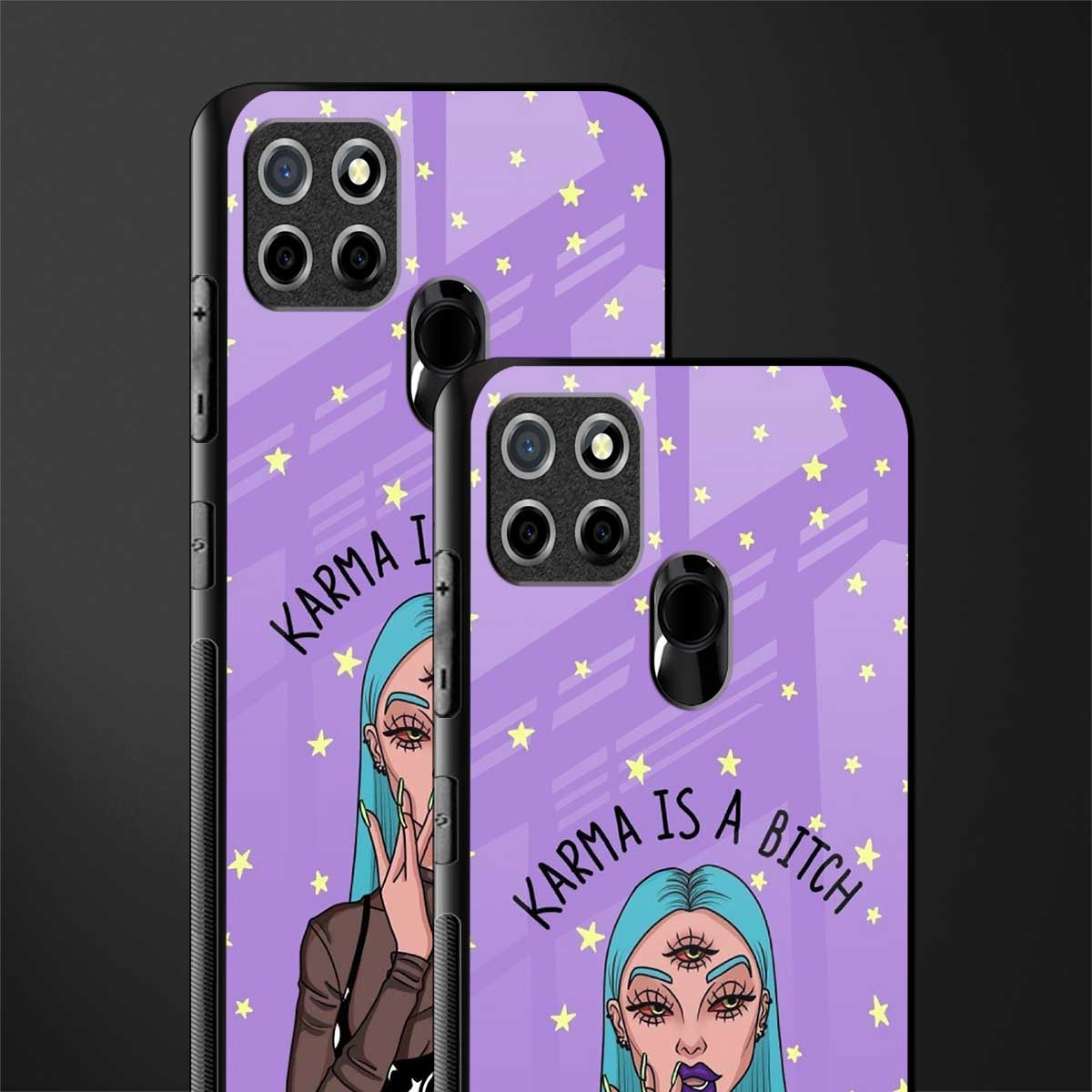 karma is a bitch glass case for realme c25 realme c25s image-2