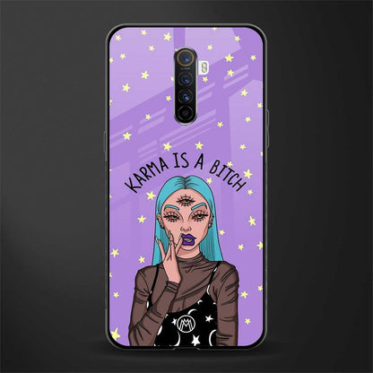 karma is a bitch glass case for realme x2 pro image