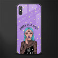 karma is a bitch glass case for redmi 9i image