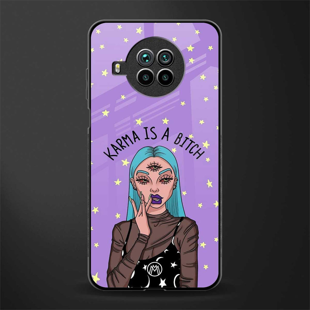 karma is a bitch glass case for mi 10i image