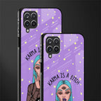 karma is a bitch glass case for samsung galaxy a12 image-2