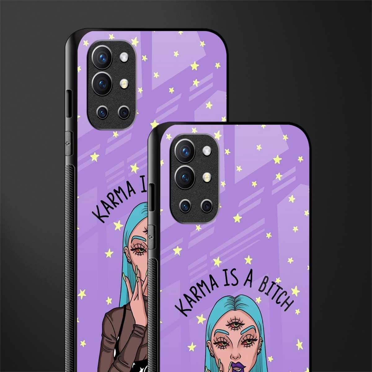 karma is a bitch glass case for oneplus 9r image-2