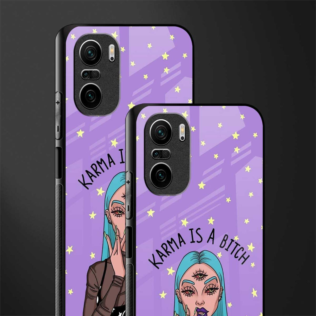 karma is a bitch glass case for mi 11x 5g image-2