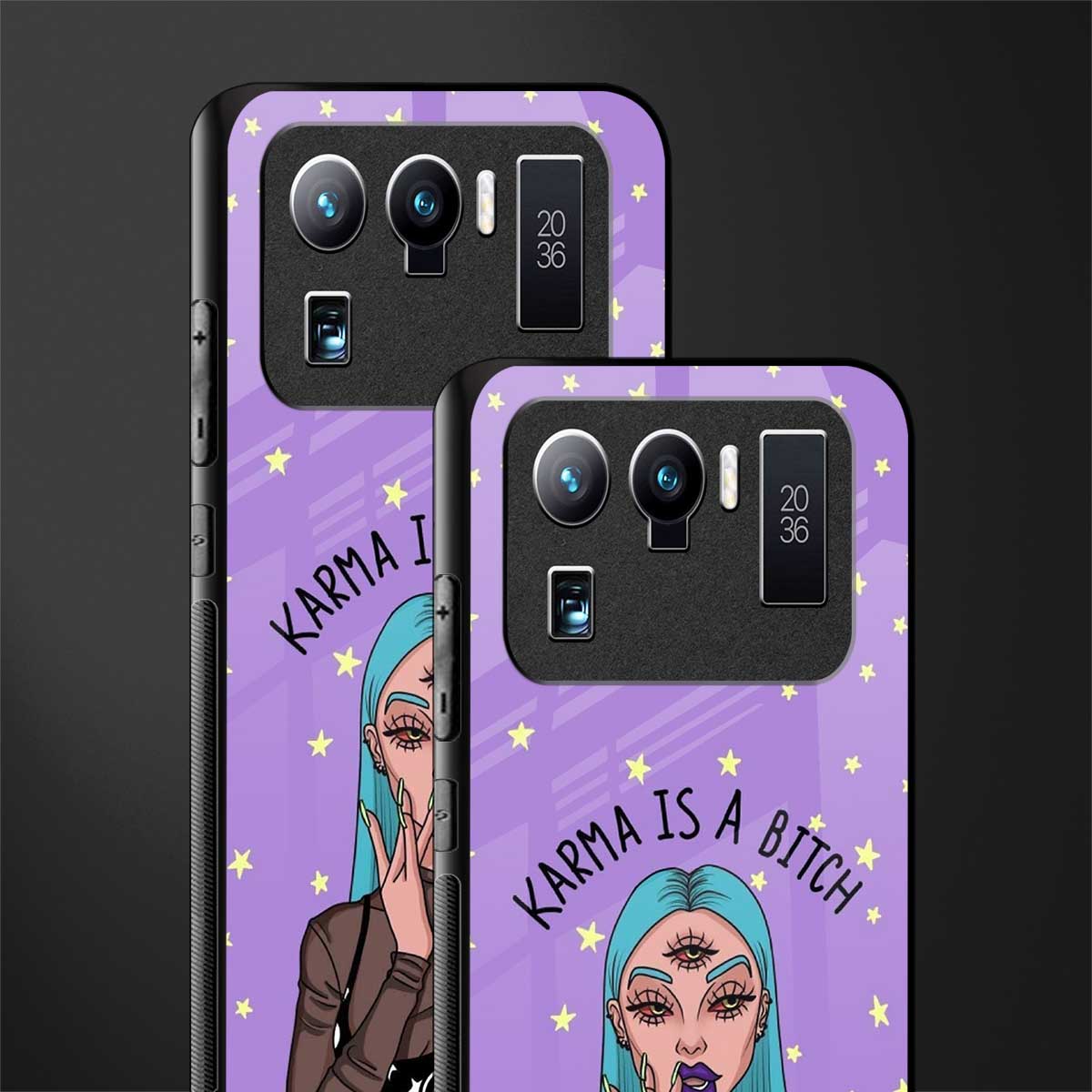 karma is a bitch glass case for mi 11 ultra 5g image-2